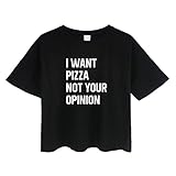 BLACKMYTH Women's Loose T Shirt Short Sleeve Graphic Crop Top Tees Black Small