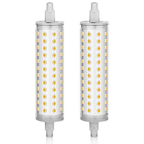 KINDEEP R7S LED Bulb 118mm, 75W-100W Equivalent, AC120V, 4.65 Inches Double Ended R7S J118, Warm White 3000K, 2-Pack