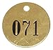 Nbr Tag, 1-1/2 x 1-1/2 in, 51-75