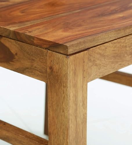 Image of Sheesham Solid Wood 8 Seater Dining Table for Living Room (Honey)