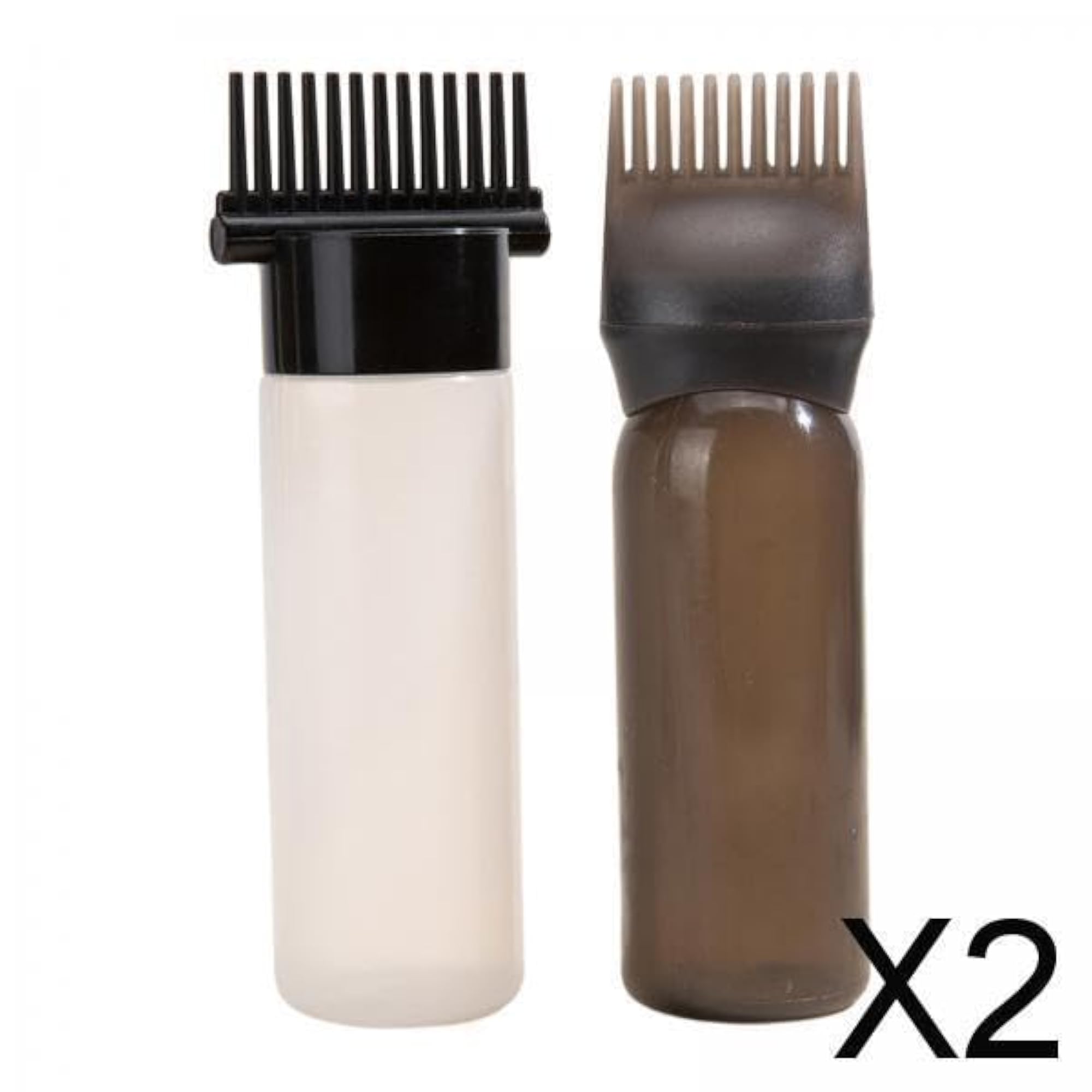 2x Root Comb Applicator Bottles for Hair Dye