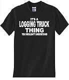 STUFF WITH ATTITUDE Logging Truck Thing Black T Shirt (2XL)