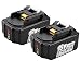 Produktbild [2 Stück] FengBP® 18V 5,0Ah Lithium-Ionen Ersatzakku Für Makita 18V BL1850 BL1860 BL1830 BL1840 BL1820 BL1815 Lithium Ion LXT LXT400 5AH 5000mAh