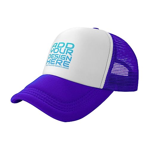 Custom Baseball Cap Design Your Own Custom Hat - Classic Trucker Hat For Men And Women Purple #TOP26