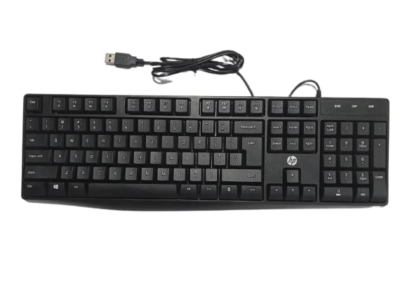 (Refurbished) HP Wired Keyboard (2U2H4P3)- Black