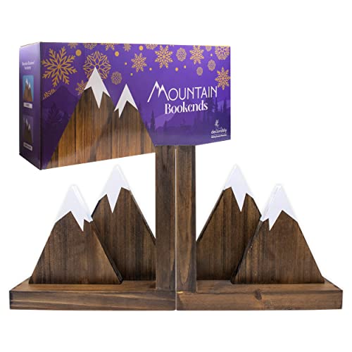 Mountain Book Ends For Kids Room - Mountain Bookends, Woodland Bookends, Kids Book Ends, Toddler Bookends, Kids Bookends, Wood Book Ends Kids, Nursery Bookends, Bookcase Ends #TOP16