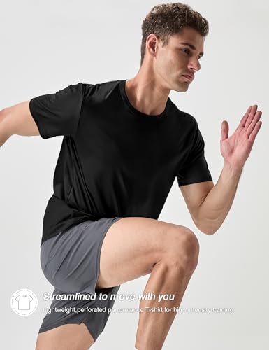 Men's 2 Pack Lightweight Crew Neck Athletic Running Short Sleeve T-Shirts Breathable Gym Workout Tee Shirts for Men4