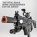SOFITEN Toy Gun Automatic Sniper Rifle with Tactical Vest Kit, Scope. Toy Foam Blaster Dart Toys with 120 Darts, IR and Flashlight. The Shooting Activity Game for Kids Age 8+