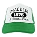 ThisWear 50th Birthday Hats for Men Made in 1976 All Original Parts Turning 50 Birthday Party Trucker Hat Green