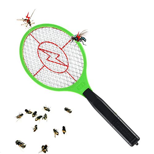 Muggendoderlamp Geëxploiteerd handracket Anti Mosquito 3W 50HZ 2 Aa Batterijen Elektrische Swatter Fly Bug Zapper Racket Pest Insecten Killer Home Muggenverdelger Lamp (Color : 2) - Image 7