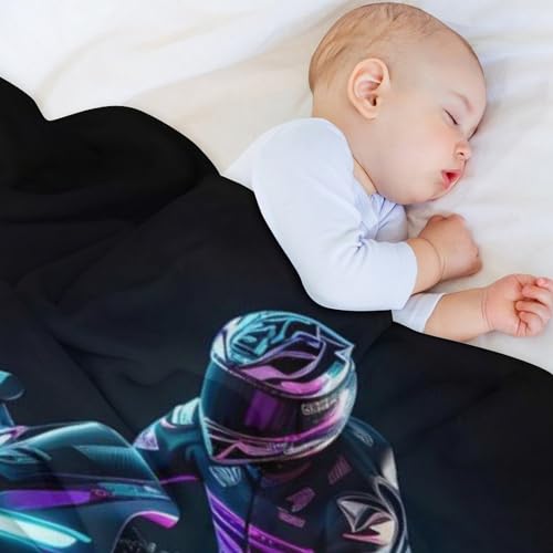 Manta de carreras para moto de franela, manta de forro polar decorativa y manta de felpa para cama 4