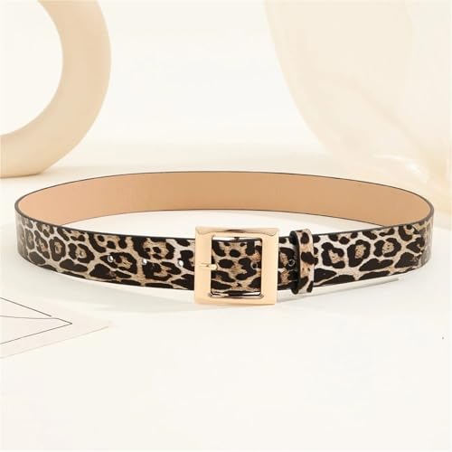 Belts for Women, Chic Leopard Print Belt - Soft PU Leather, Adjustable Buckle, Casual Jeans Pants Accessory, Decorative2