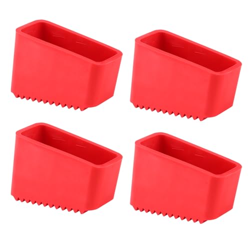 4 Stück Gummifüße für Leitern,YIJIUBA Leiterfüße Ersatz, Rutschfeste Holzleiter Schutzkappen,Trittleiter Füße Ersatz Gummifüße Für Heim Arbeiter Klappleiter (Innendurchmesser: 4,7 x 2 x 2 cm)