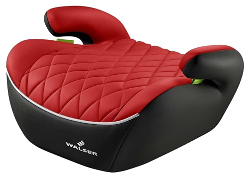 WALSER Premium seggiolino auto per bambini, seggiolino auto Andy 125-150 cm, seggiolino auto per bambini ultima norma 2024 ECE R 129 nero/rosso