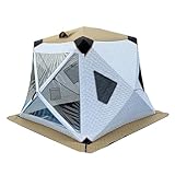 vanenferse Outdoor-Saunazelt Für 3-4/4-6 Personen, Tragbares Pop-Up-Hub-Stil-Eisangelunterstand, Ideal Für Camping Und Schneefischen In Kalten Umgebungen, Einfacher Aufbau