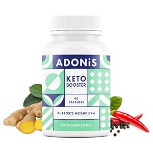 Adonis Keto Booster – Advanced Natural Keto Supplement | Ketosis Using Ketone & Ketogenic Diet | Supports Metabolism | 90 Capsules