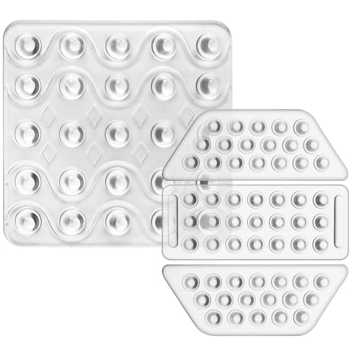 WILLBOND 2 Set (8 Pcs) Snowboard Stomp Pads, 3D Clear Antiskid Grip Pad Non-Slip...