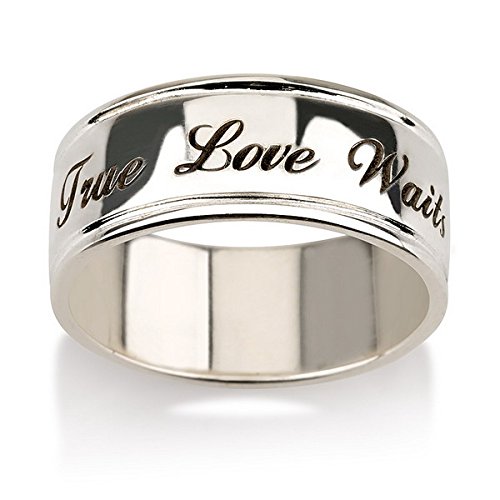 Personalized Purity Ring, 925 Sterling Silver Engraved Promise Ring, Couples Ring ,Wedding Bands, Lovers Rings (5)