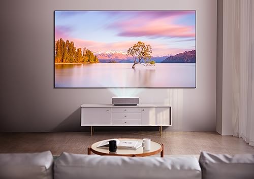 LG CineBeam Vidéoprojecteur Laser HU715QW Home Cinema 2500 Lumen, 4K UHD 2160p, Projection Entre 80"~120", LG Smart webOS 6.0, Bluetooth Audio, Haut-parleurs intégrés (2x20W)