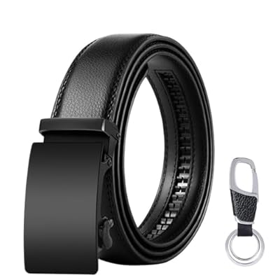 flintronic Cinturón Cuero Hombre, Cinturones Piel con Hebilla Automática, Sencillo y Clásico Perfecto Regalo | Ya disponible en tu tienda friki favorita! En mundofriki.es!