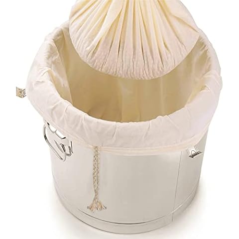AOUXSEEM 26"x22" Extra Large Wine Brew Bags, Reusable Cotton Fine Mesh Strainer Bag for Home Brewing Fruit Cider Apple Grape Wine Beer Making Press Drawstring Straining Brew in a Bag (X-Large,2 Pack) Cover