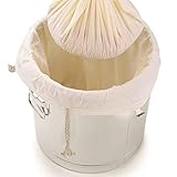 AOUXSEEM 26'x22' Extra Large Wine Brew Bags, Reusable Cotton Fine Mesh Strainer Bag for Home Brewing Fruit Cider Apple Grape Wine Beer Making Press Drawstring Straining Brew in a Bag (X-Large,2 Pack)
