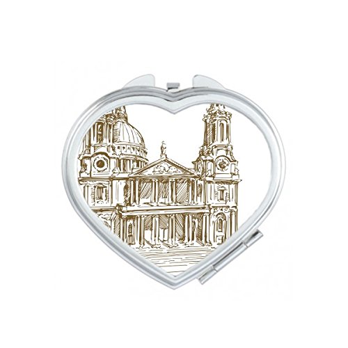 Miroir compact de maquillage Londres pour les retouches beauté durant vos voyages