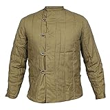 Russian Factory Vintage Russian warm WWII winter jacket Soviet Union Khaki Fufaika Red Army military telogreika (EU 56 US XL - 46inch chest 38inch waist)