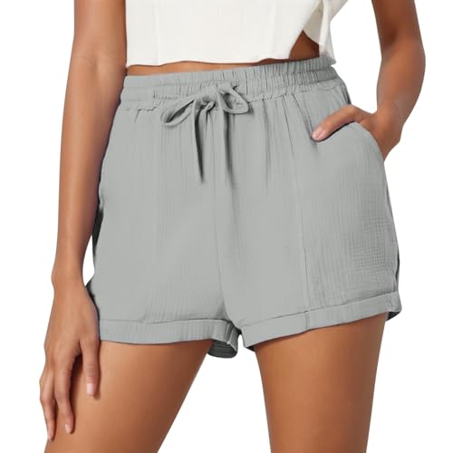 Short léger femme pour plage confortable à poches