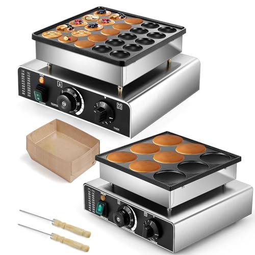 Image of Moongiantgo Mini Dutch Pancake Maker 25PCS + Large Pancake Maker 9PCS