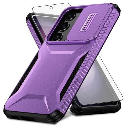 Coque Samsung S23 FE 5G Asuwish avec protège-écran verre trempé et cache caméra