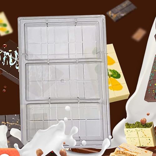 GRAINRAIN Polycarbonate Deep Filled Chocolate Bar Mold for Energy Protein Bars, Chocolate Snakes, Covered Cookies - Durable DIY Candy Making Tool (19416) by GRAINRAIN - Image 4