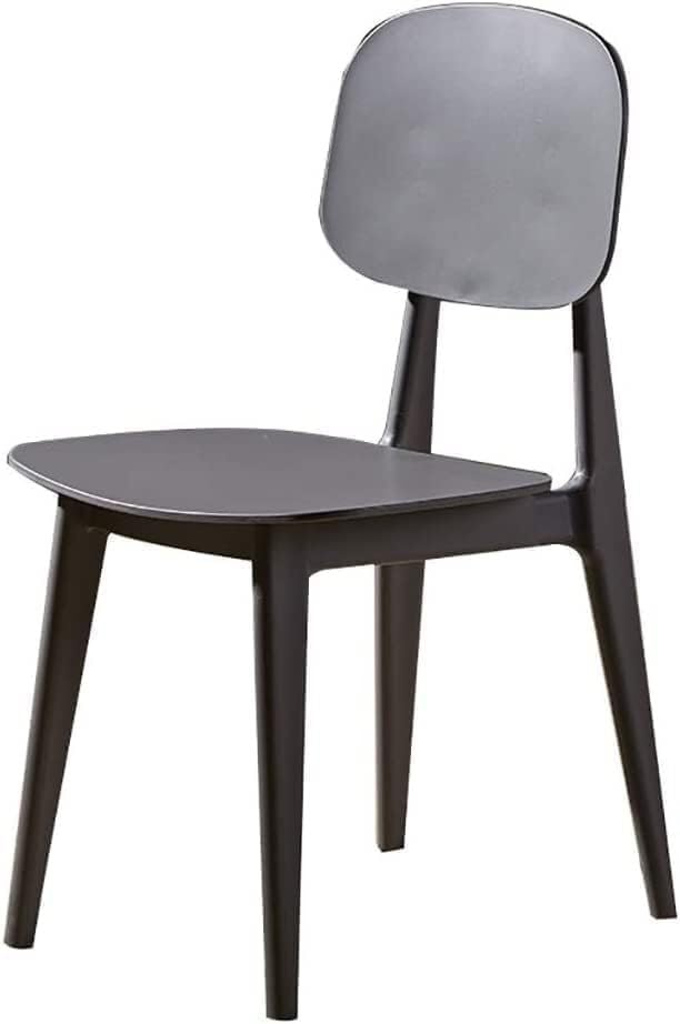 Chaise de salle à manger nordique en plastique confortable pour le dos