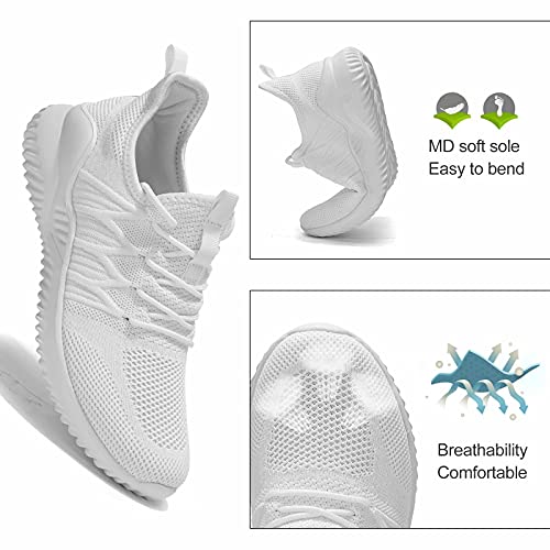 Image of Mens Running Shoes Slip-on Walking Sneakers Lightweight Breathable Casual Soft Sole Trainers