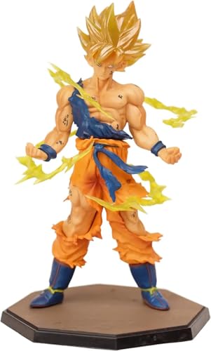 Image of Goku Action Figure 17cm Dragon Ball Z Anime Collectible PVC Toy with Stand, Multicolor Superhero Figurine for Car Dashboard Home Decor Office Desk Gift for Kids Adults Anime Fans (Goku VI)