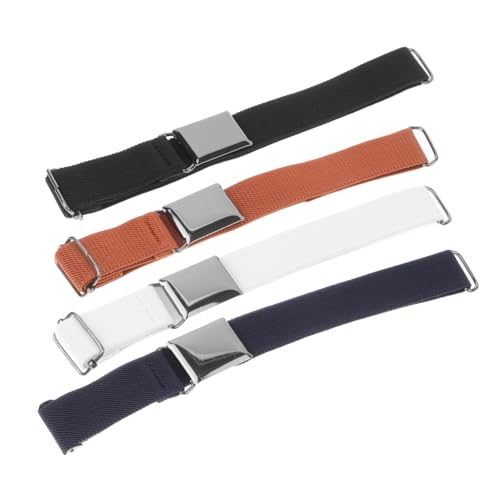 WOFASHPURET Children Belt 4pcs Kids Stretchy Belt for Boys Girls Elastic Waist Belts Fashion Safe Lightweight Sturdy
