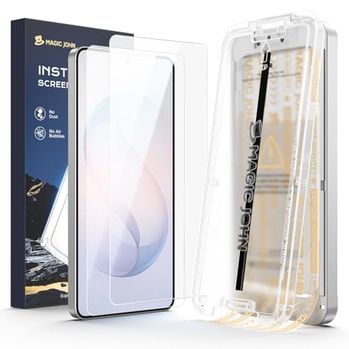 MAGIC JOHN 3rd Gen Upgraded for Samsung Galaxy S26 Ultra Screen Protector 6.9 inch HD Clear Shatterproof Tempered Film Auto Dust-Elimination Bubble Free Easy Installation 2 Pack