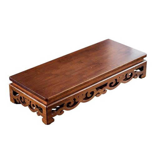 Mesa de altar de meditación, estante Pooja de bambú para relajación, oración y santuario de Buda