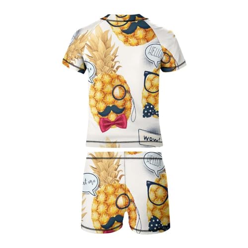 High Detailed PineappleChildren's Swimsuits Boys Two Piece Suit7-9Y（120cm）3