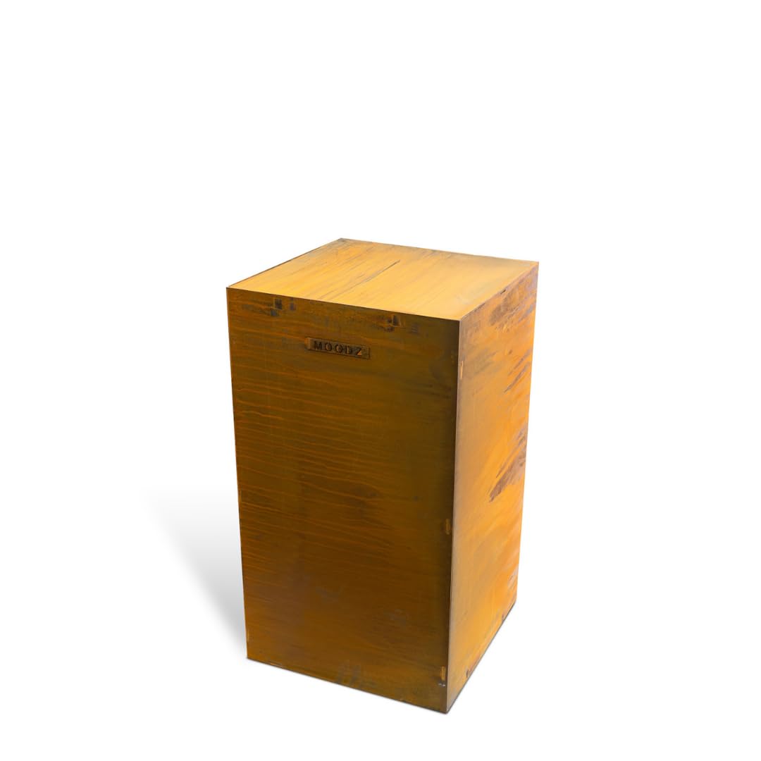 Piédestal Acier Corten - Piédestal pour Braseri jusqu'à 100 cm - Facile à monter - 45 x 45 x 80 cm