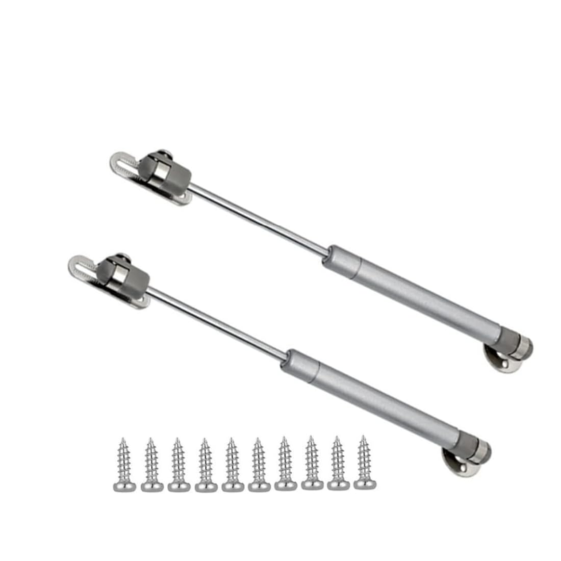 QLXHBOT 50N/11lb Gas Struts 10 Inch Gas Struts Lift Supports Gas Spring Lid Support Gas Props/Shocks,Silver 2 Pcs