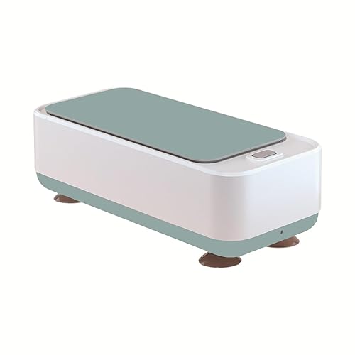 Limpiador de joyas Máquina ultrasónica de 10.1 fl oz, pequeña máquina limpiadora de lentes para aretes de anillo de oro y plata, todos los relojes