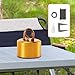 Menolana Camping Burner Portable Windproof Lightweight Compact Camp Furnace Small for Hiking Picnic Water Boiling BBQ Outdoor, Gold