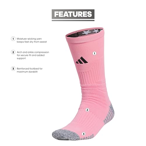adidas 5-Star Soccer Crew Socks for Men and Womens Team Sports2