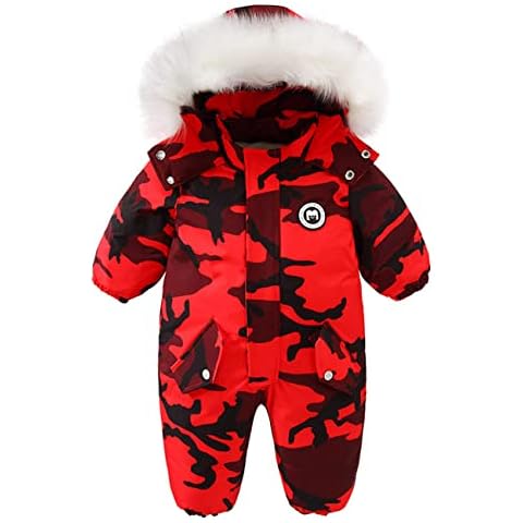 Toddler Boys Snowsuit Girls Ski Jackets Suit Kids Clothes Baby Coat Snowboarding Waterproof Windproof, Rad, 5-6 Years Cover