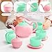 JOYIN 18PCS Pretend and Play Tea Party Set, Plastic Tea Set, Mini Kitchen for Kids, Gifts for Toddler Boys Girls Ages 3 4 5 6 Years Old