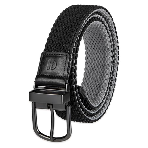 Image of Cole Haan Men's Reversible Stretch Web Belt, Fully Adjustable 2‑in‑1 Casual Style