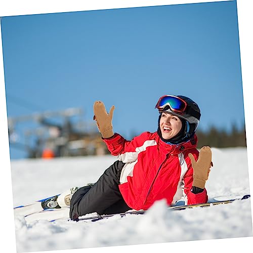 Manoplas de reno con de nieve para excursiones en el invierno 2