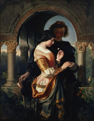 Impression d'affiches Daniel Maclise portrait toile décoration murale 60x90cm