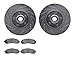Dynamic Friction Company Front Brake Rotors-Drilled and Slotted-Silver with Ultimate Duty Performance Brake Pads 7402-54059